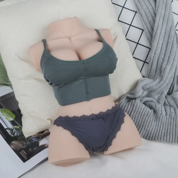 Best Realism 3-in-1 TPE Female Sex Torso for Men, Male Sex Toy&Doll, Mini Sex Butt&Pussy&Ass, Vibration Male Masturbator