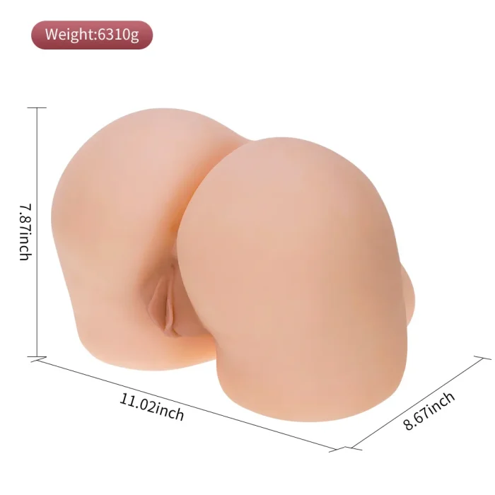 Excellent Lifelike 3-in-1 TPE Female Sex Butt Sex Torso for Men, Male Sex Toy&Doll, Chubby Sex Butt&Pussy&Ass, Vibration Male Masturbator