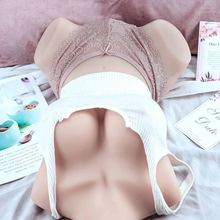Excellent Lifelike 3-in-1 TPE Female Sex Torso for Men, Male Sex Toy&Doll, Mini Sex Butt&Pussy&Ass, Vibration Male Masturbator