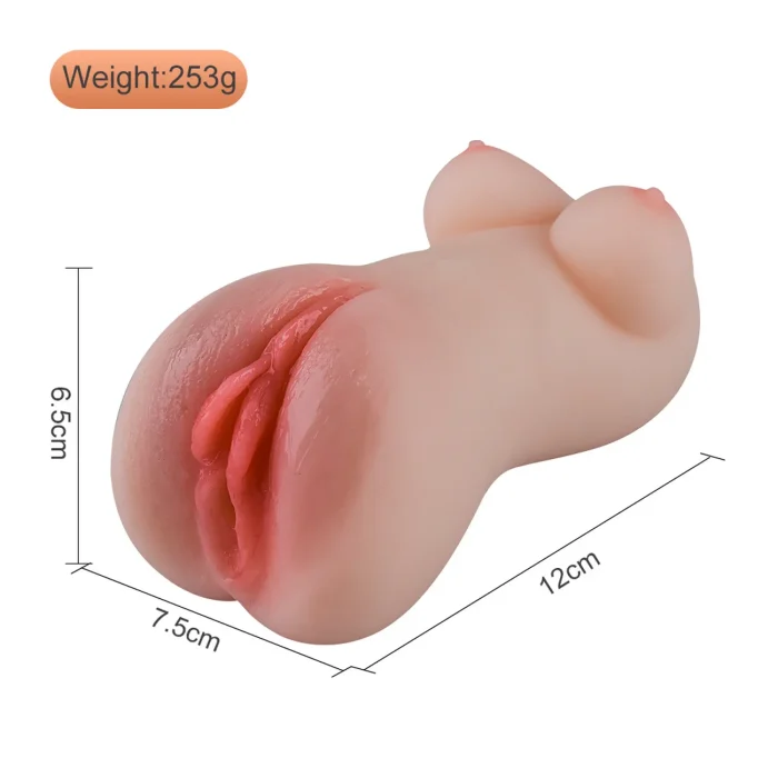 High End Lifelike 3-in-1 Silicone Female Sex Torso for Men, Male Sex Toy&Doll, Mini Sex Butt&Pussy&Ass, Realistic Pocket Pussy Male Masturbator
