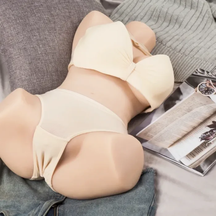 Premium Life-size 3-in-1 TPE Female Sex Torso for Men, Male Sex Toy&Doll, BBW Sex Butt&Pussy&Ass, Vibration Male Masturbator