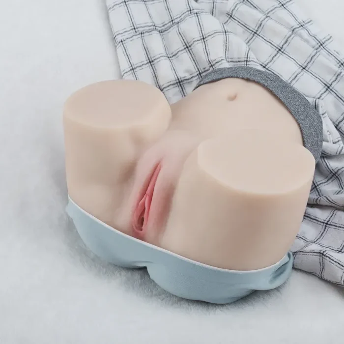 Top Realism 3-in-1 TPE Female Sex Butt Sex Torso for Men, Male Sex Toy&Doll, BBW Sex Butt&Pussy&Ass, Vibration Male Masturbator