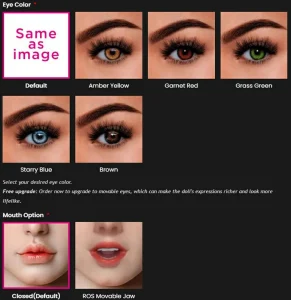 Customization Options of high-end sex doll
