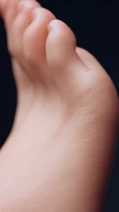 皮肤纹理 Skin texture of foot of realistic sex doll