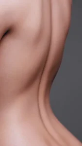 皮肤纹理 Skin texture of waist of lifelike sex doll