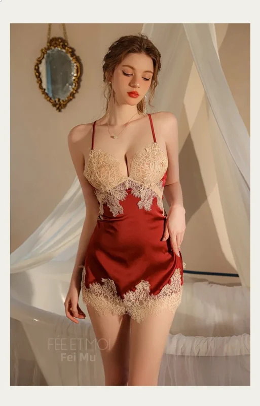 Non-Staining Clothes for Adult Doll, French Softness Pure Desire Thong Set Mermaid Skirt