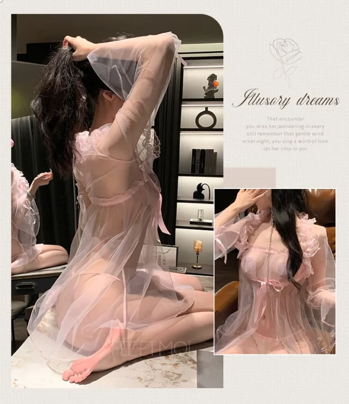 Non-Staining Clothes for Love Doll, JK Maid Bride Printed Dress