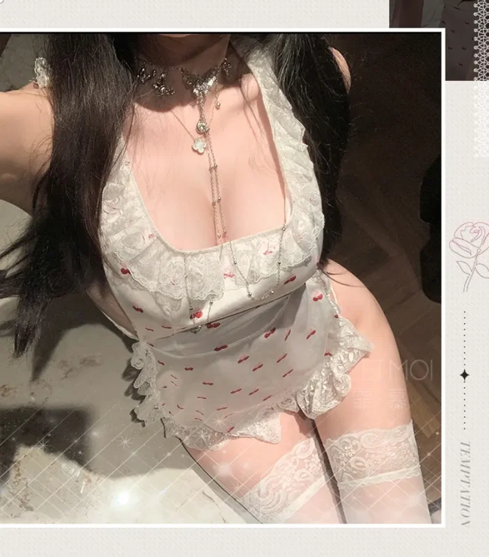 Non-Staining Clothes for Love Doll, JK Maid Lace Straps Mermaid Skirt