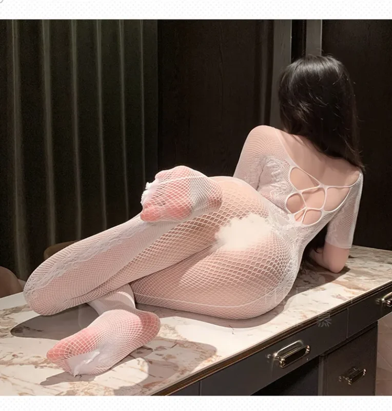 Non-Staining Clothes for Love Doll, Pure and Sweet Sheer Mesh Waist Decoration Bodysuit