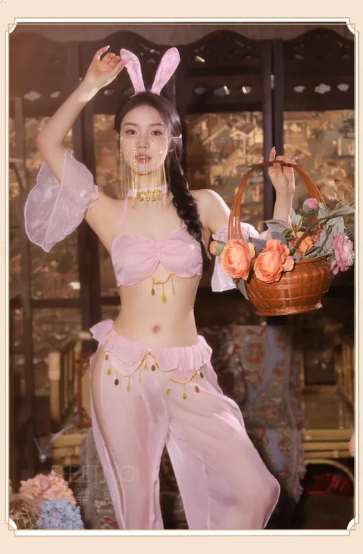 Non-Staining Clothes for Sex Doll, French Softness Bare Buttocks Cleavage Reveal Spaghetti Strap Dress