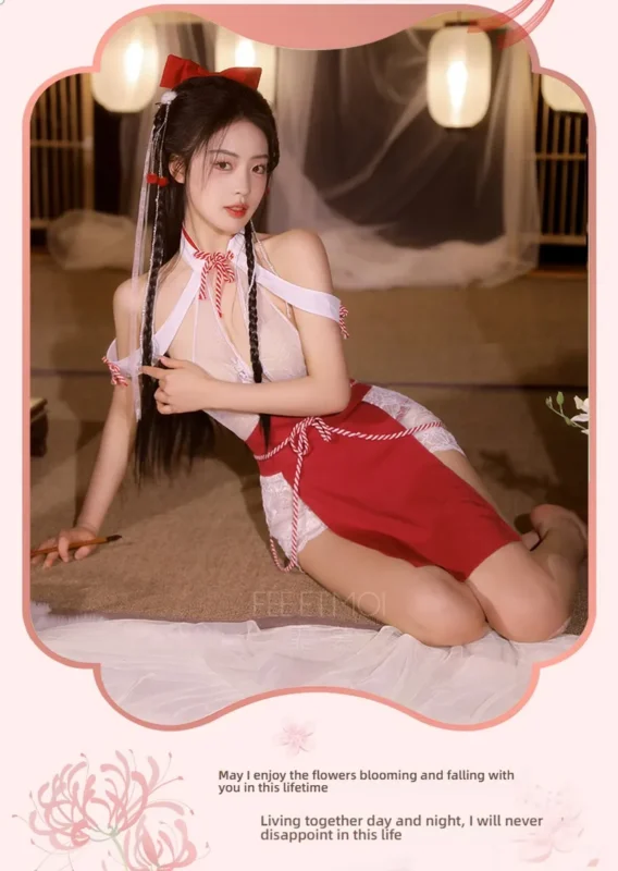 Non-Staining Clothes for Sex Doll, Light Luxury Charm Lace Printed Robe