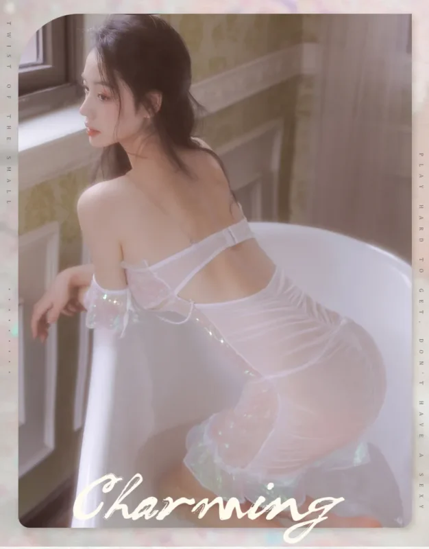Non-Staining Clothes for Sex Doll, Light Luxury Charm Sexy Lace Stepmother Dress