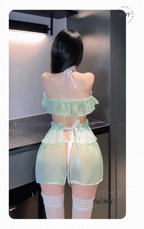 Non-Staining Clothes for Sex Doll, Versatile Outfit Sexy Lace Nightgown Set