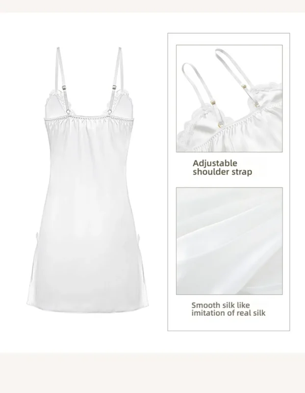 Non-Staining Clothes for Silicone Doll, JK Maid Lace Straps Skirt Set