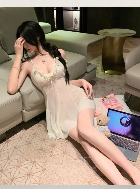 Non-Staining Clothes for Silicone Doll, JK Maid Pure Desire Misty Sheer Dress