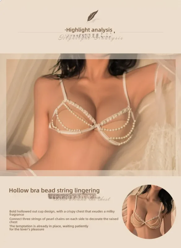 Non-Staining Clothes for Silicone Doll, Light Luxury Charm Exposed Buttocks See-through Qipao