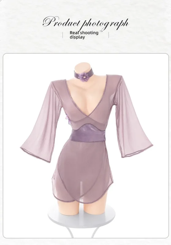 Non-Staining Clothes for Silicone Doll, Versatile Outfit Mesh Lace Robe