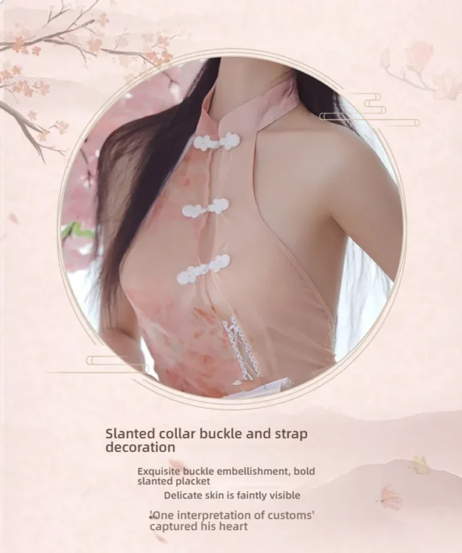 Non-Staining Clothes for TPE Doll, French Softness Sexy Cleavage Reveal Dress
