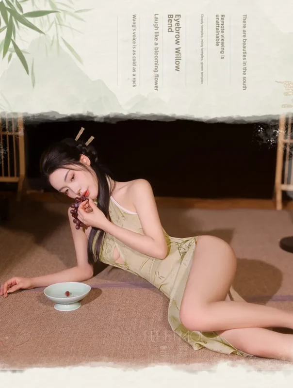 Non-Staining Clothes for TPE Doll, JK Maid Sheer Mesh Lace Bodysuit