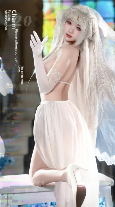 Non-Staining Clothes for TPE Doll, Light Luxury Charm Lace Waist Decoration Nightgown Set