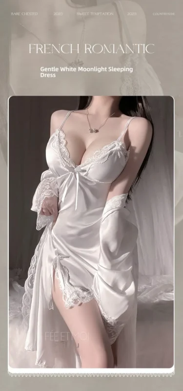 Non-Staining Clothes for TPE Doll, Open-Cleavage Backless Sheer Mesh Straps Vest Set