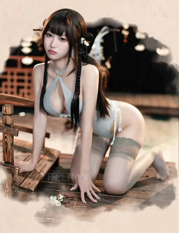 Non-Staining Clothes for TPE Doll, Pure and Sweet Exposed Buttocks Misty Princess Dress