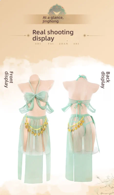 Non-Staining Clothes for TPE Doll, Versatile Outfit Mesh Silk Series Dress