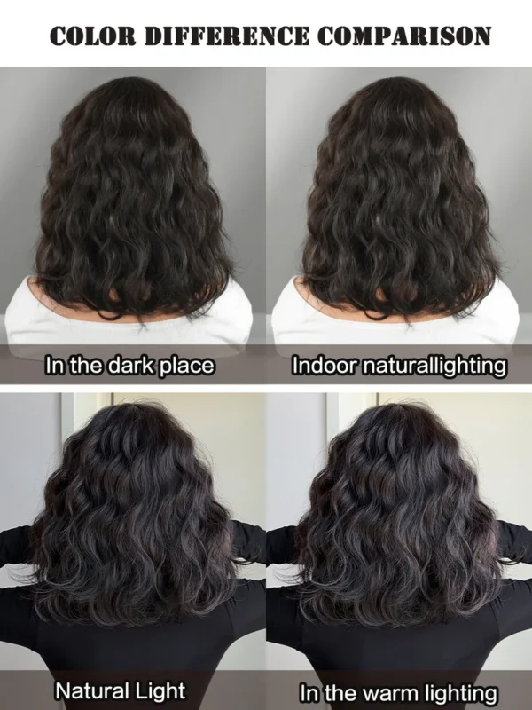 Women Highlights Platinum Blonde Blunt Bangs Natural Style Big Waves for Sex Doll