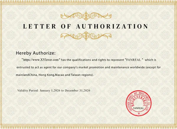 FANREAL letter of authorization for https://www.xylover.com