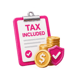 Tax included with no hidden import charges