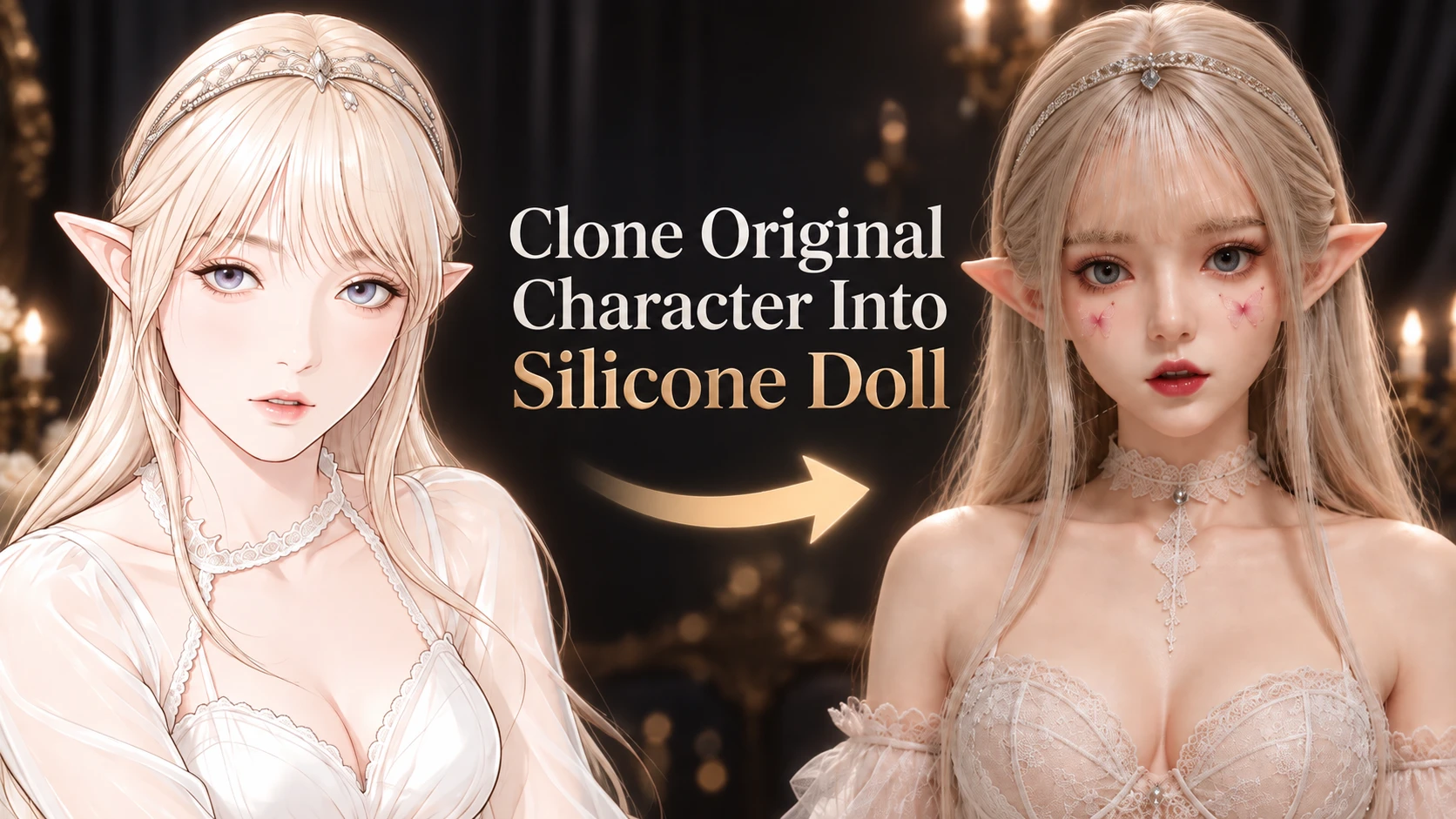 Clone original character into a silicone doll