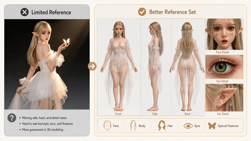 Character references for custom silicone clone doll