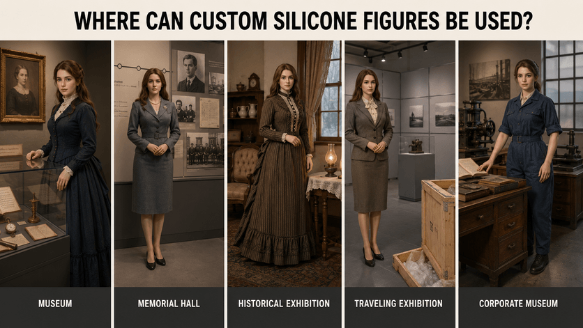 Custom silicone figure applications for museums and exhibitions