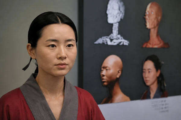 Custom silicone historical figure displayed in a museum exhibition